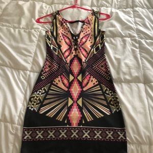 Printed party dress